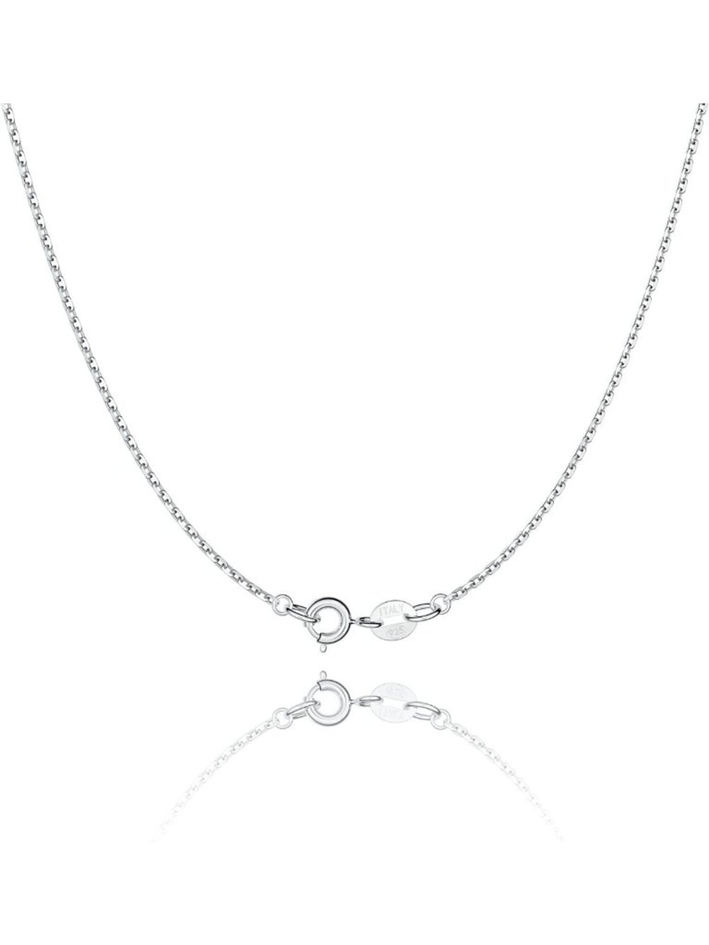 925 Sterling Silver Cable Chain Necklace for Women, 18K Gold Plated, Thin